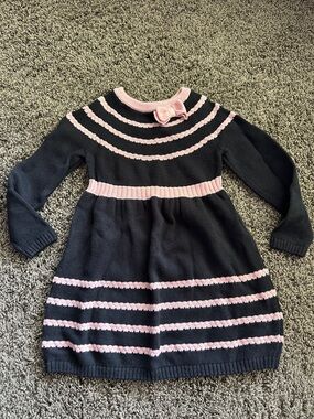 Gymboree sweater dress size 2T Girls Contrast Bow Sweater Dress